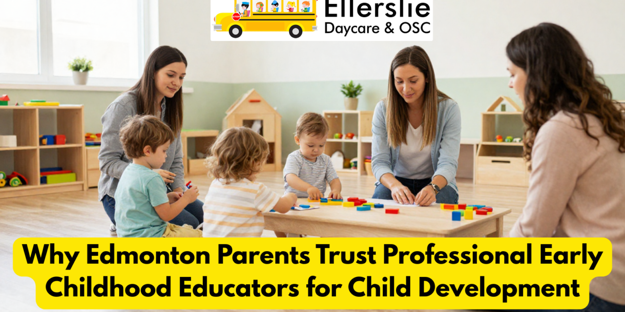 Why Edmonton Parents Trust Professional Early Childhood Educators for Child Development